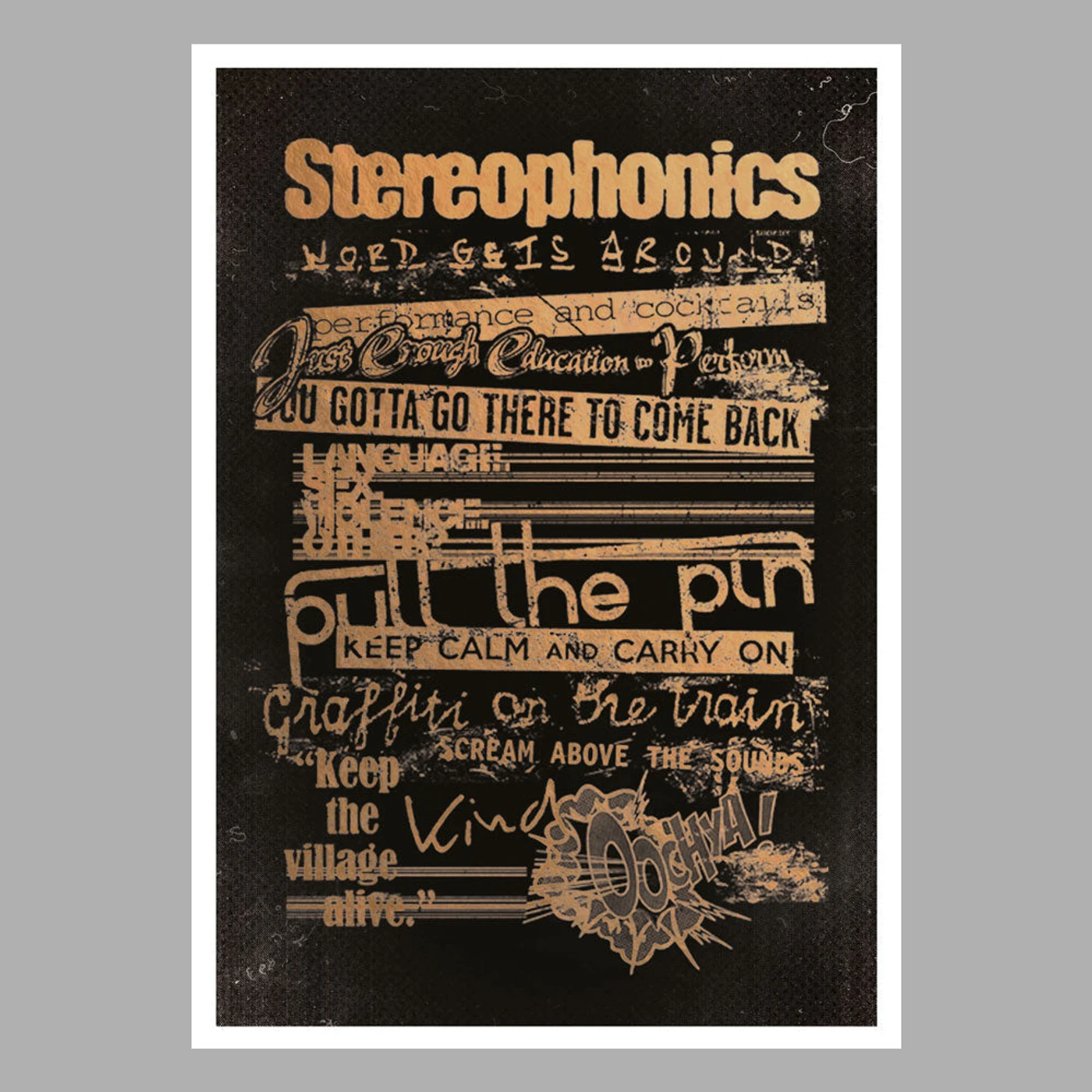 Stereophonics REPEAT LOGO POSTER
