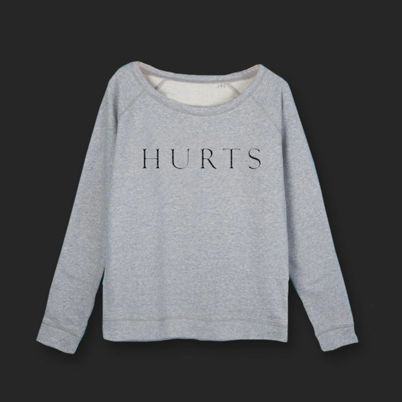 Hurts GIRLS EMBROIDERED LOGO GREY SWEATSHIRT