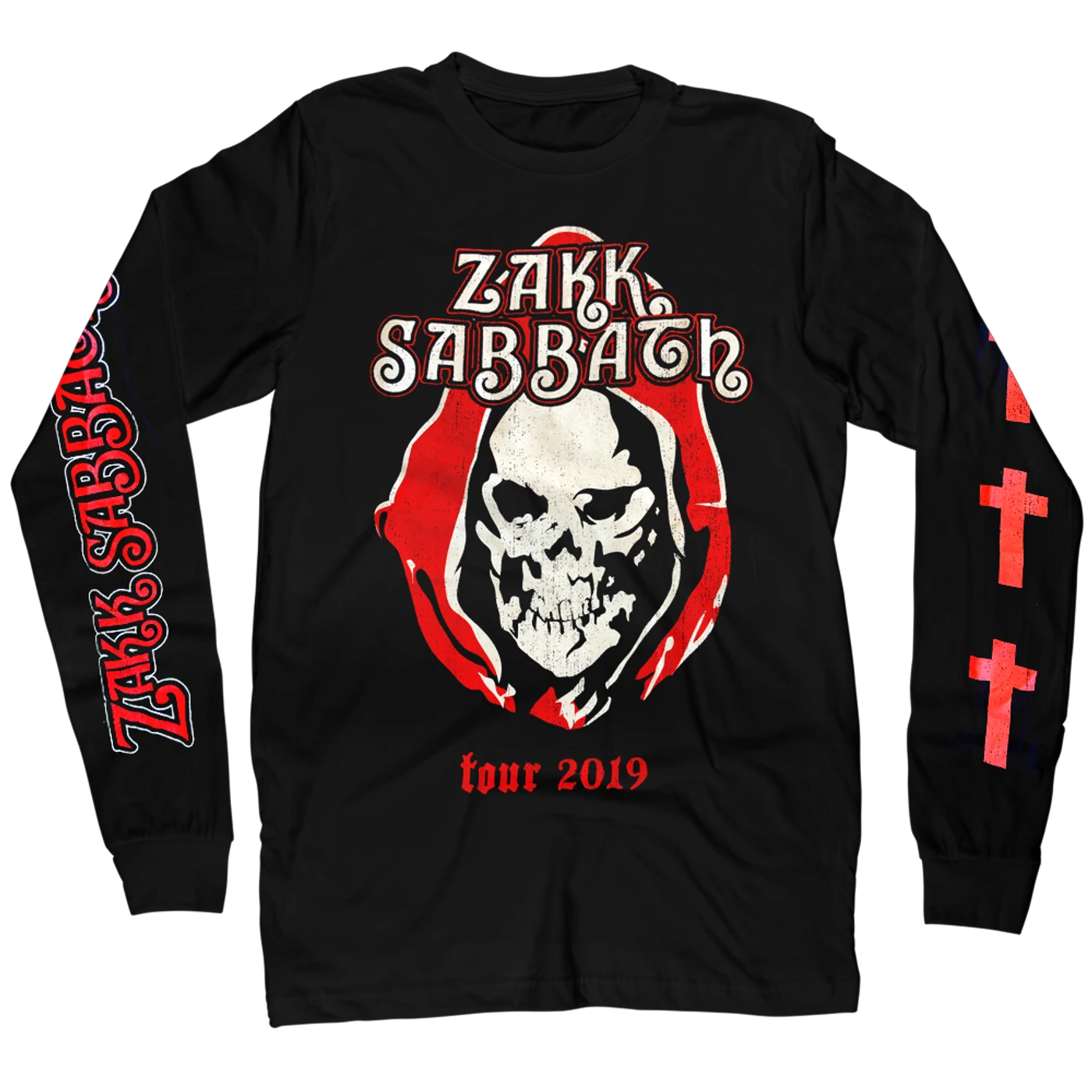 Black Label Society Reaper Face Logo L/S