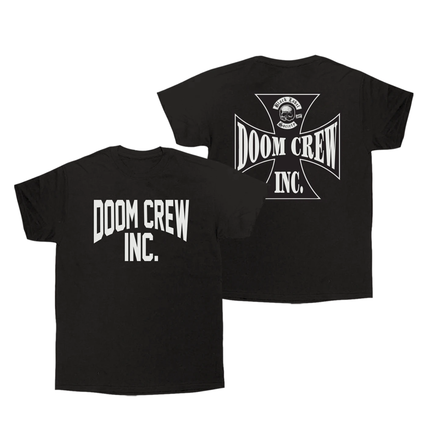 Black Label Society Doom Crew Inc. Collegiate Black Tee