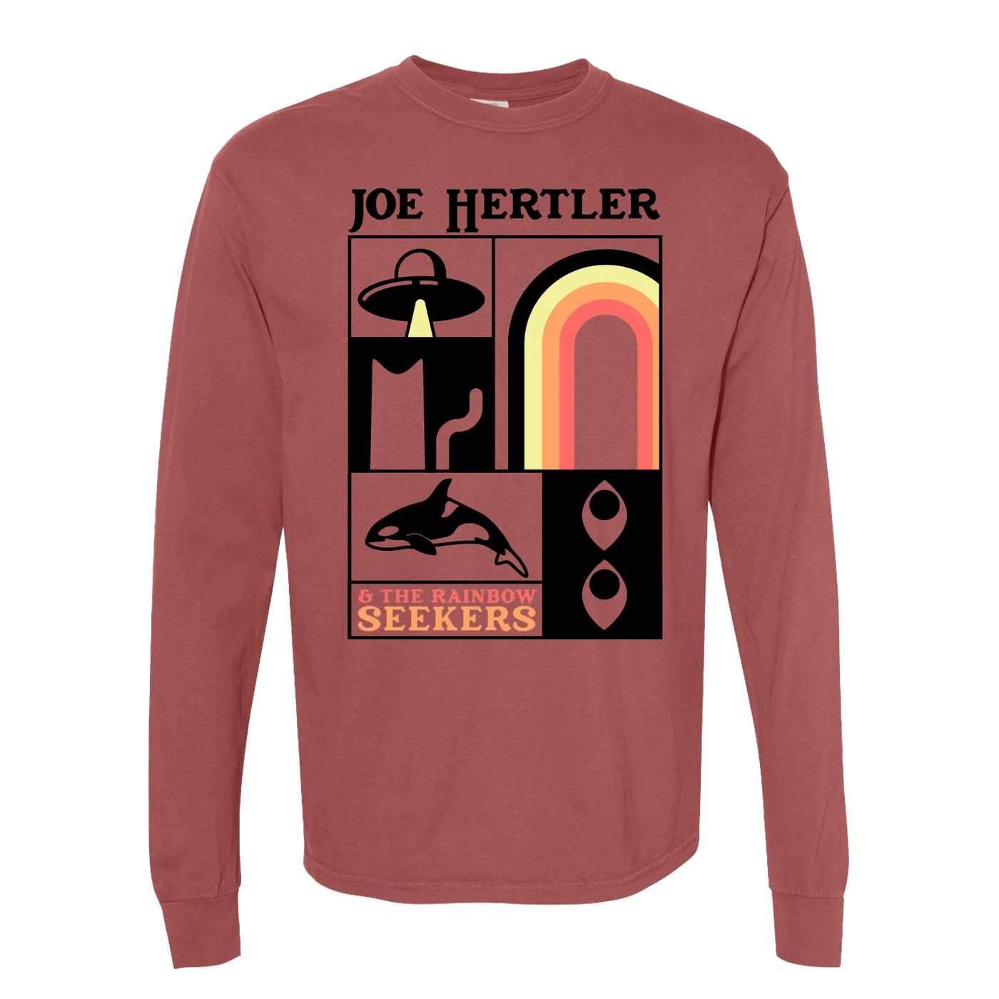 Joe Hertler & The Rainbow Seekers Brick Long-sleeved Tee