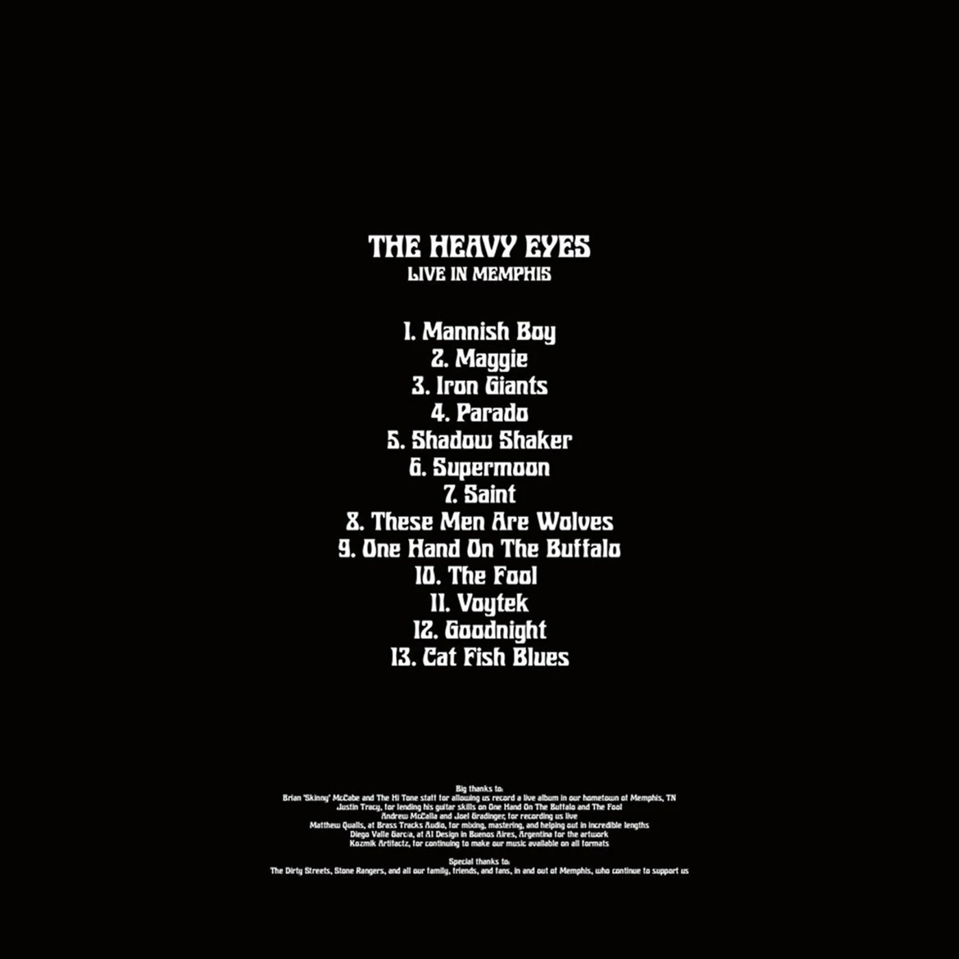 The Heavy Eyes - Live in Memphis Vinyl