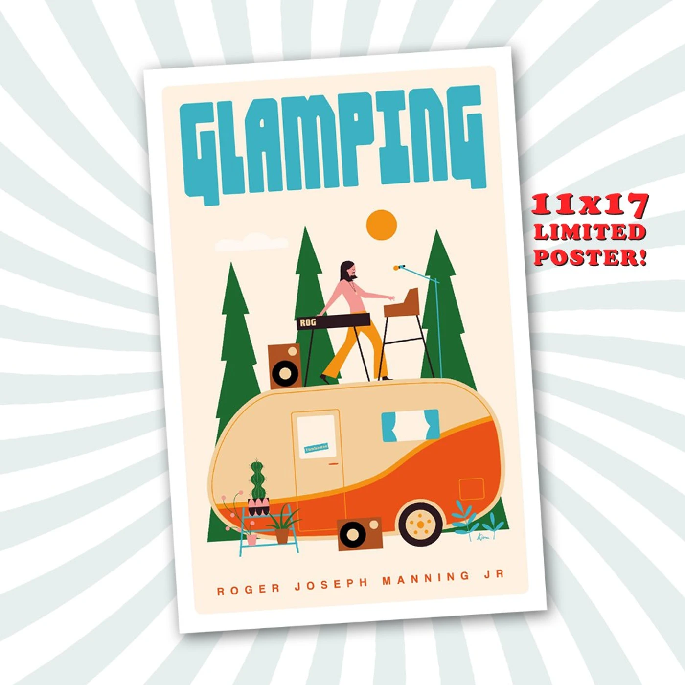 Roger Joseph Manning, Jr. - Glamping Artwork Poster