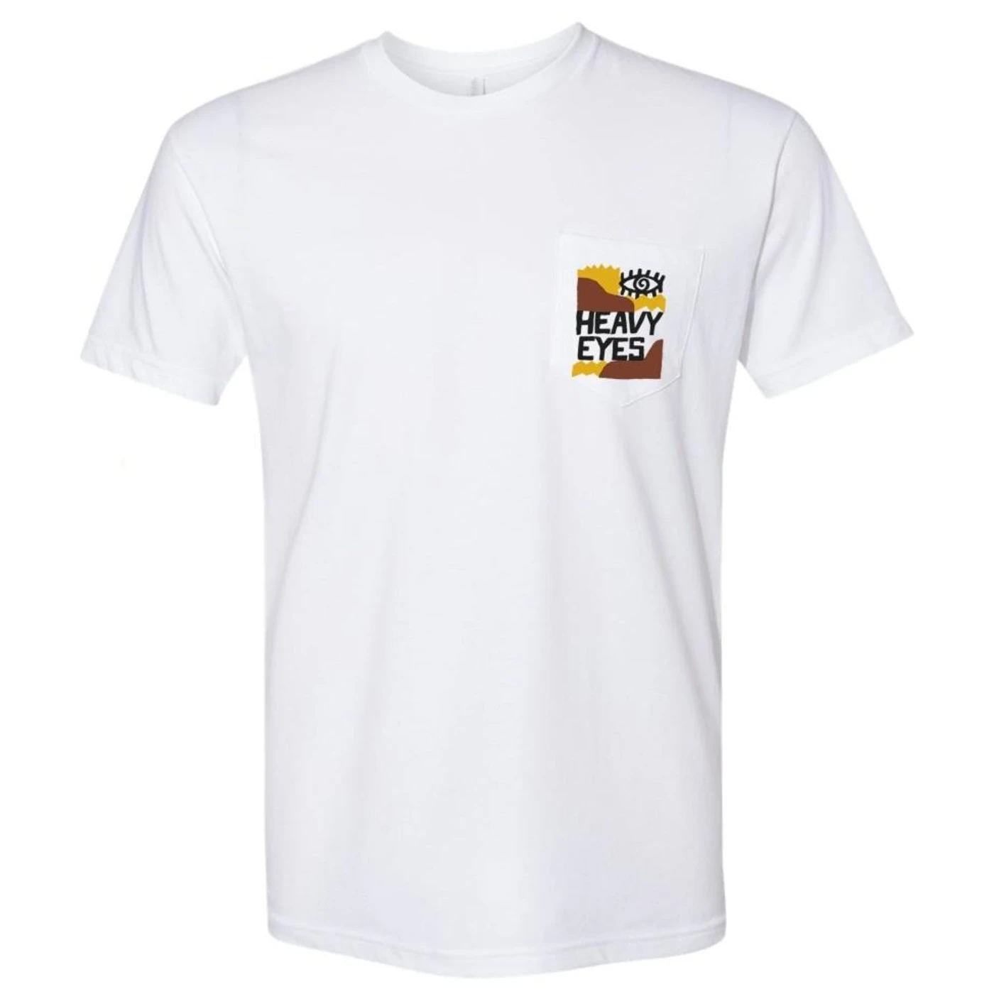 The Heavy Eyes - White Pocket Tee