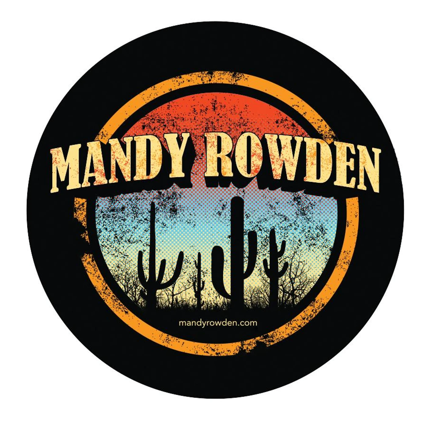 Mandy Rowden - Sunset Cactus Sticker