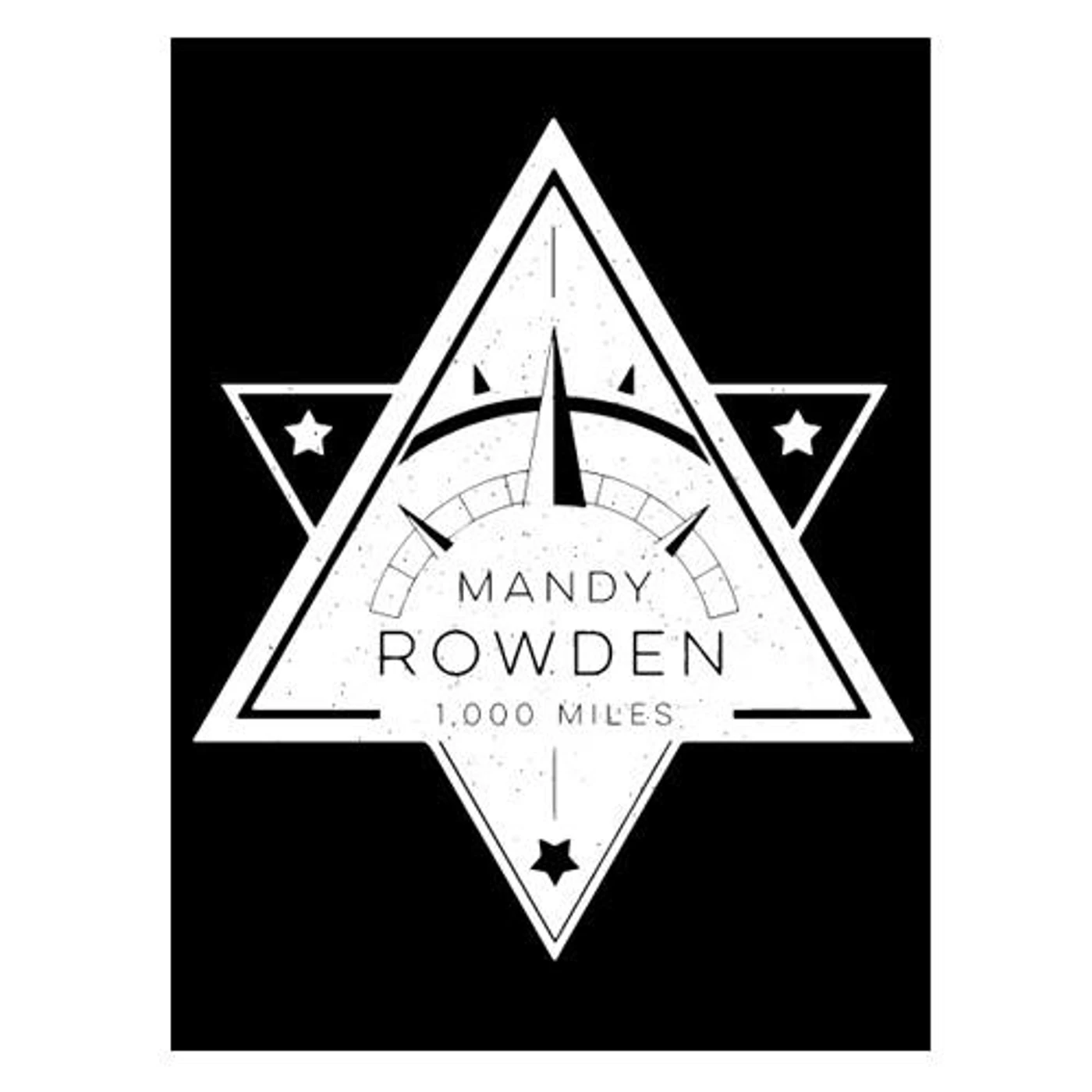 Mandy Rowden - 1000 Miles Sticker (Black)