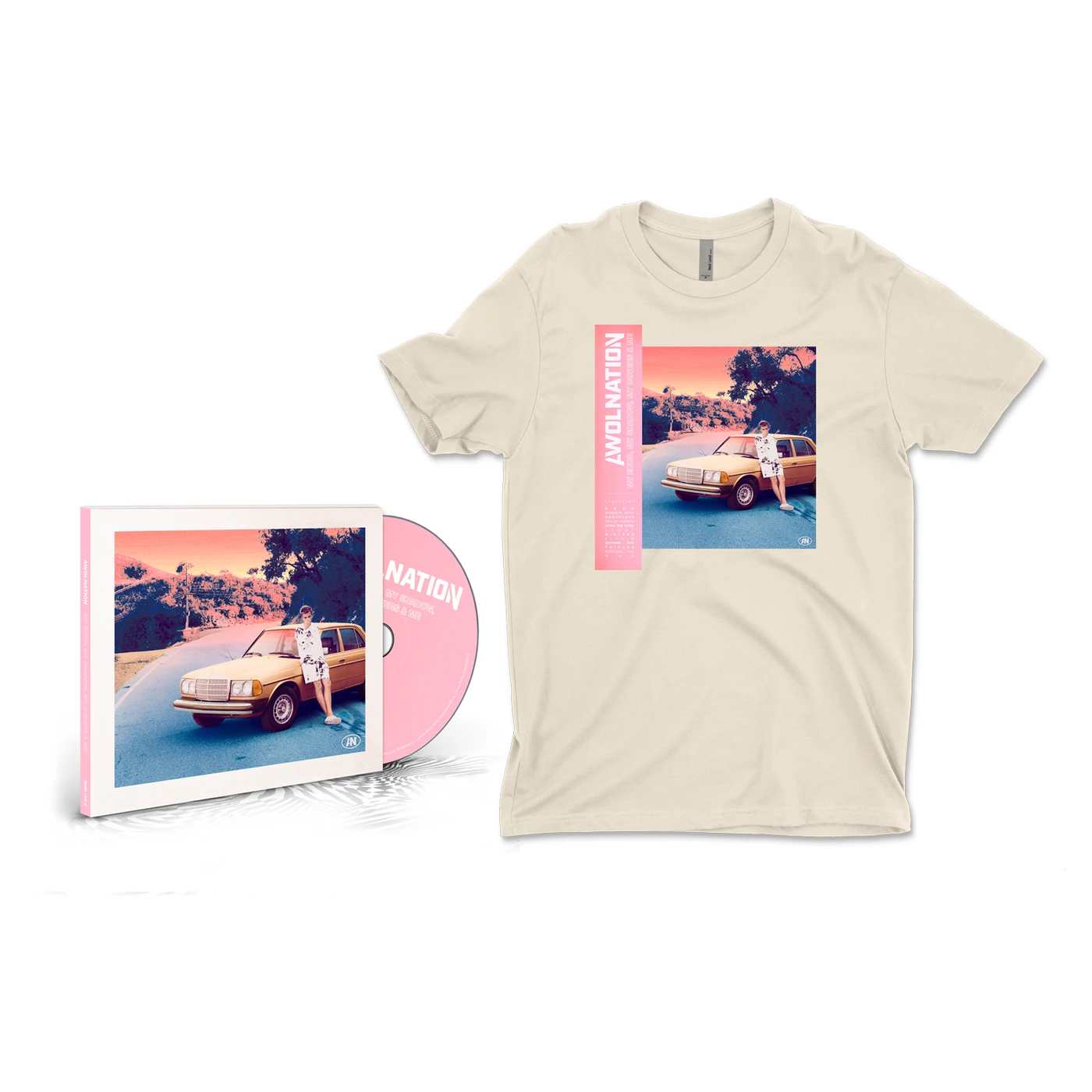 AWOLNATION AWOLNATON - My Echo, My Shadows, My Covers and Me CD + Tee Bundle