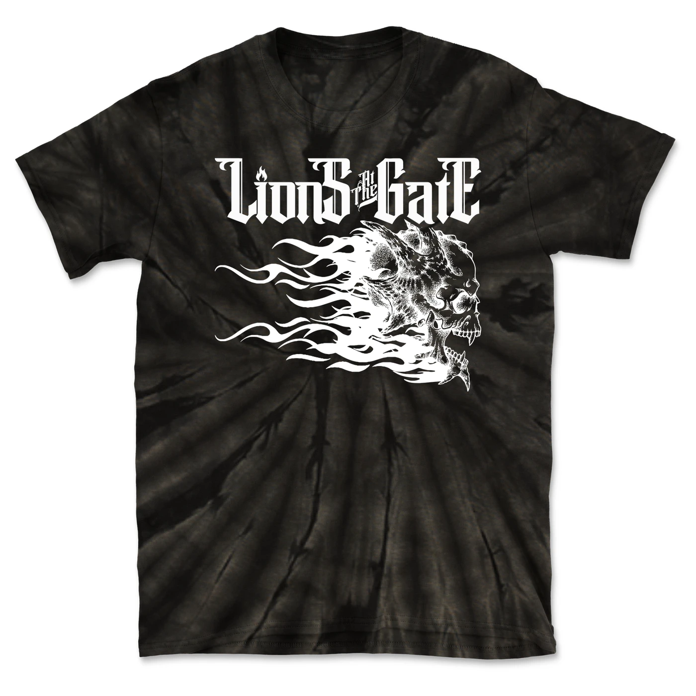 Lions At The Gate - Grey Bleach Tee