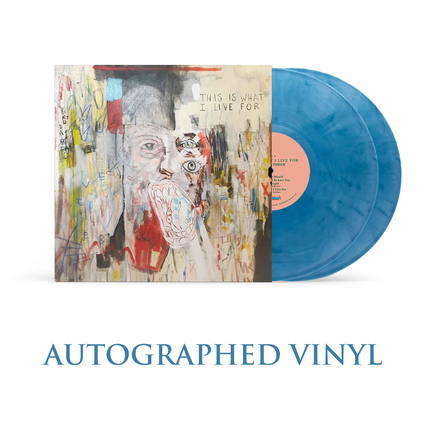 Blue October - This Is What I Live For Autographed Denim Colored Vinyl