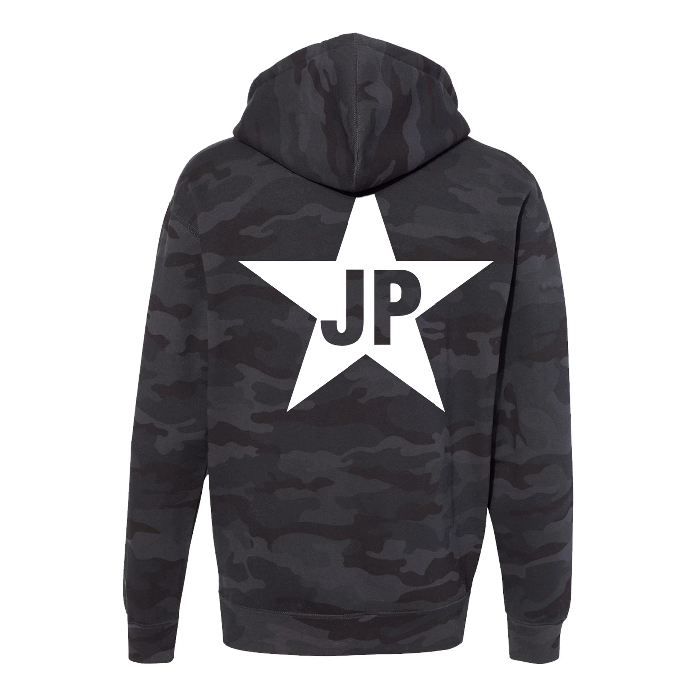Jackopierce - Premium Black Camo Star Logo Hoodie