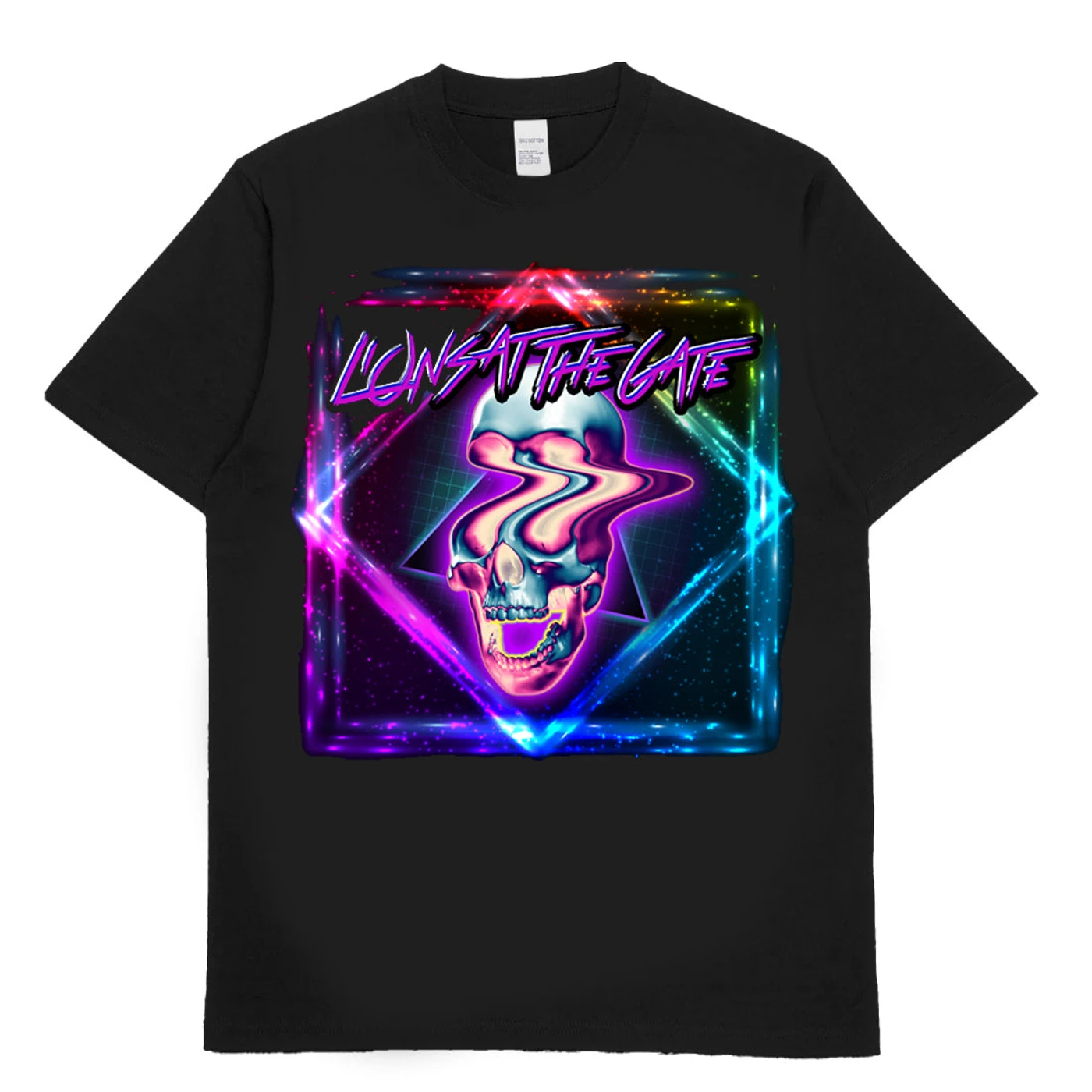 Lions At The Gate - Rainbow Skull Ladies Tee
