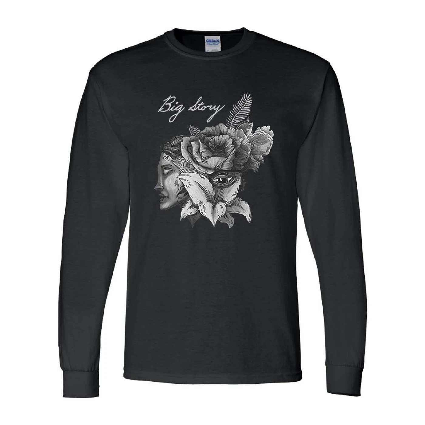 Big Story - Rose Face Long Sleeve (Black)