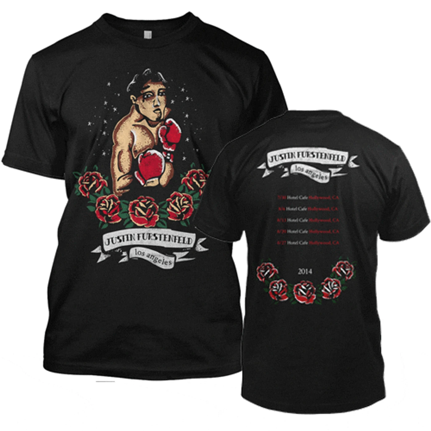Justin Furstenfeld - L.A. Boxer Open Book Residency Tee MEDIUM ONLY