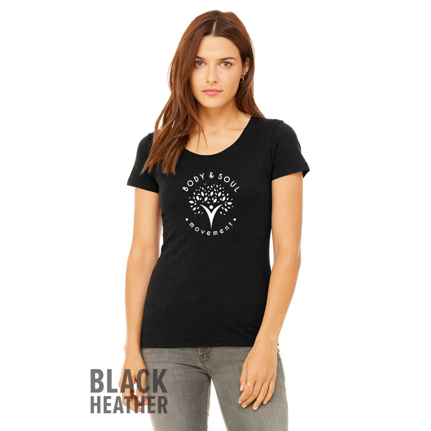 Body & Soul Movement - Fitted Circle Logo Tee (Black)