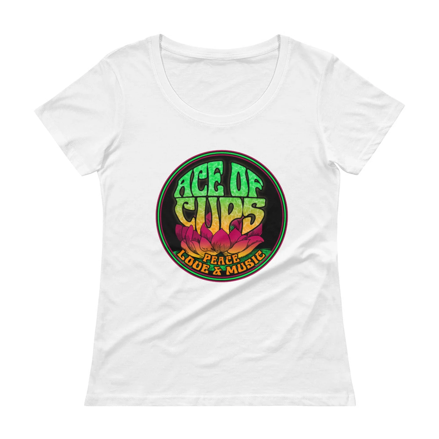 Ace of Cups - Ladies Logo Tee (White)