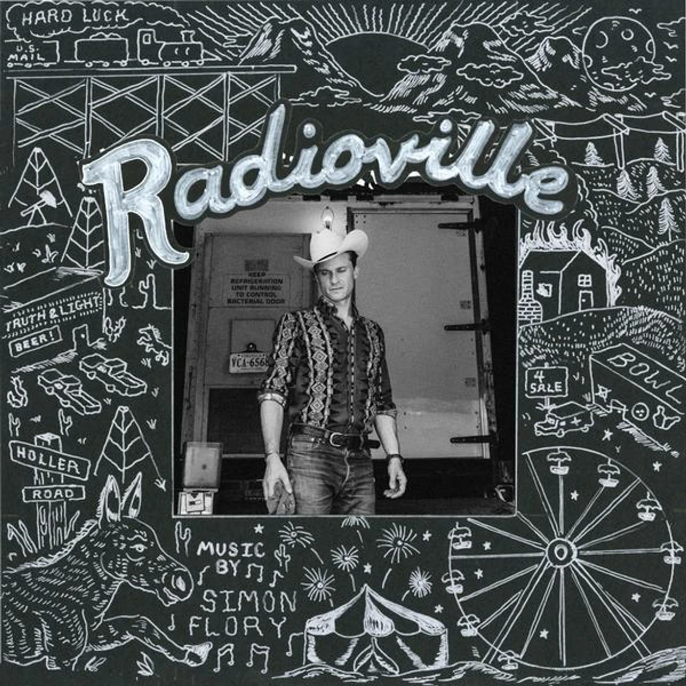 Simon Flory - Radioville Vinyl Record w/ Chapbook