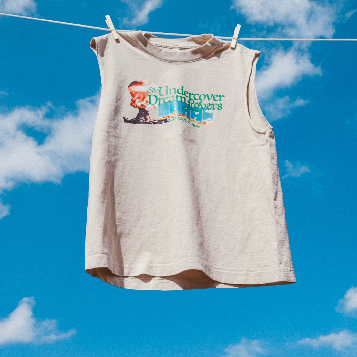 The Undercover Dream Lovers Atomic House Tan Graphic Tank