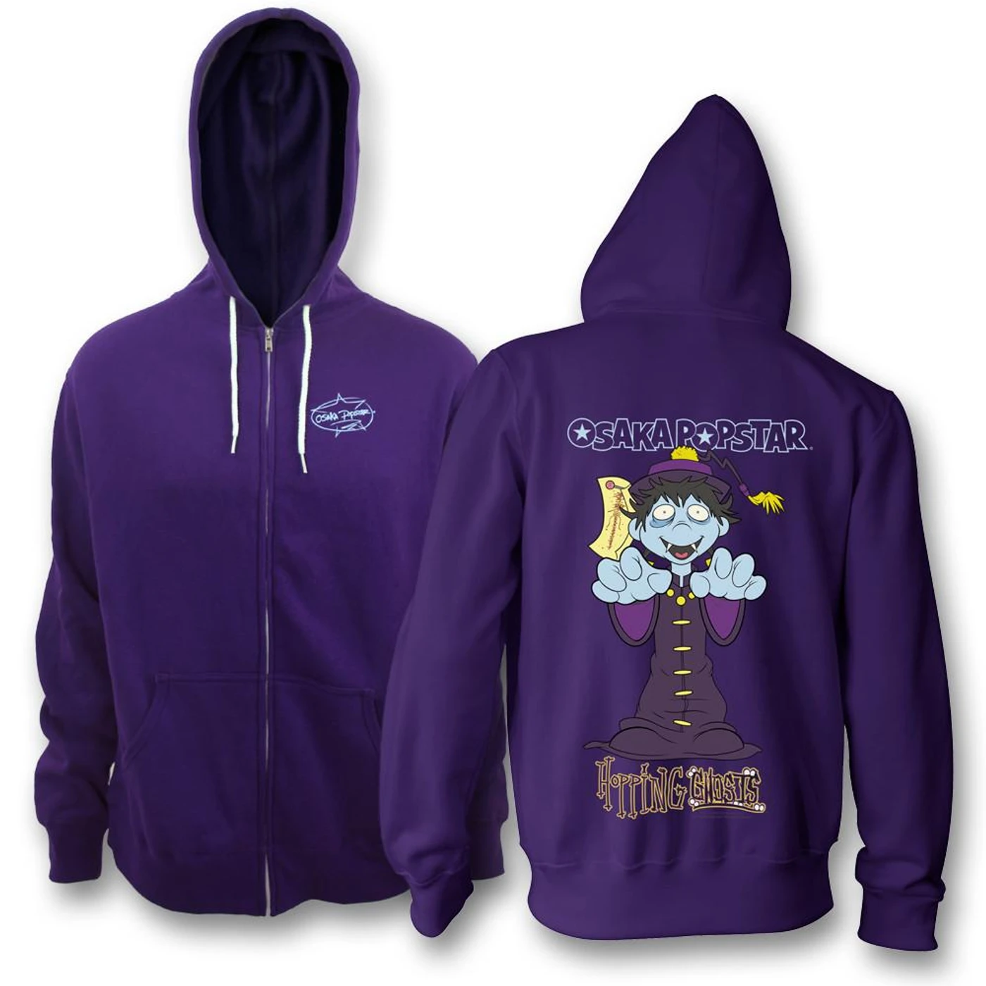 Osaka Popstar Hopping Ghosts Zip Up Hoodie