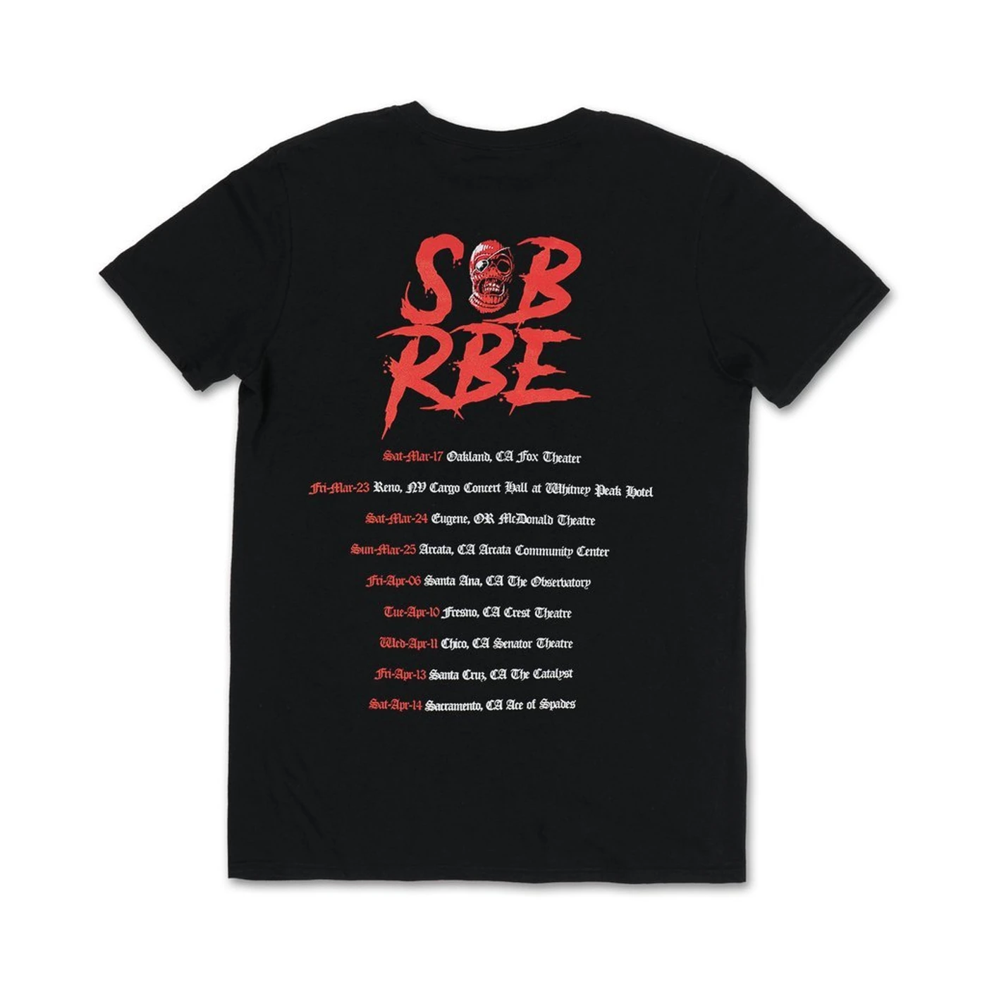 SOB X RBE TOUR TEE - BLACK