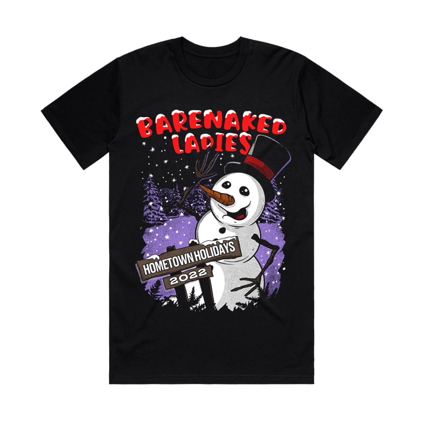 Barenaked Ladies BNL Hometown Holidays 2022 Snowman Tee