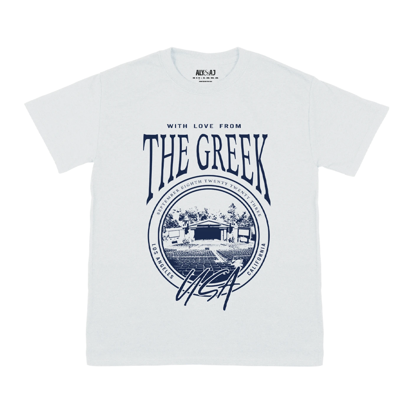 Aly & AJ Collegiate Greek USA Premium Tee