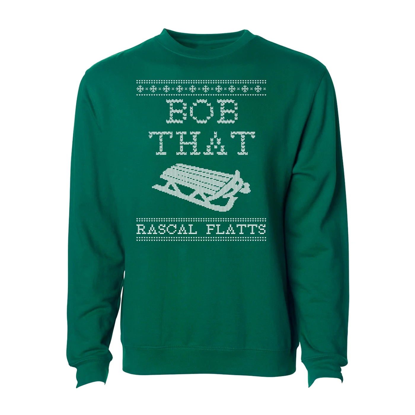 Rascal Flatts Bob That Green Holiday Crewneck