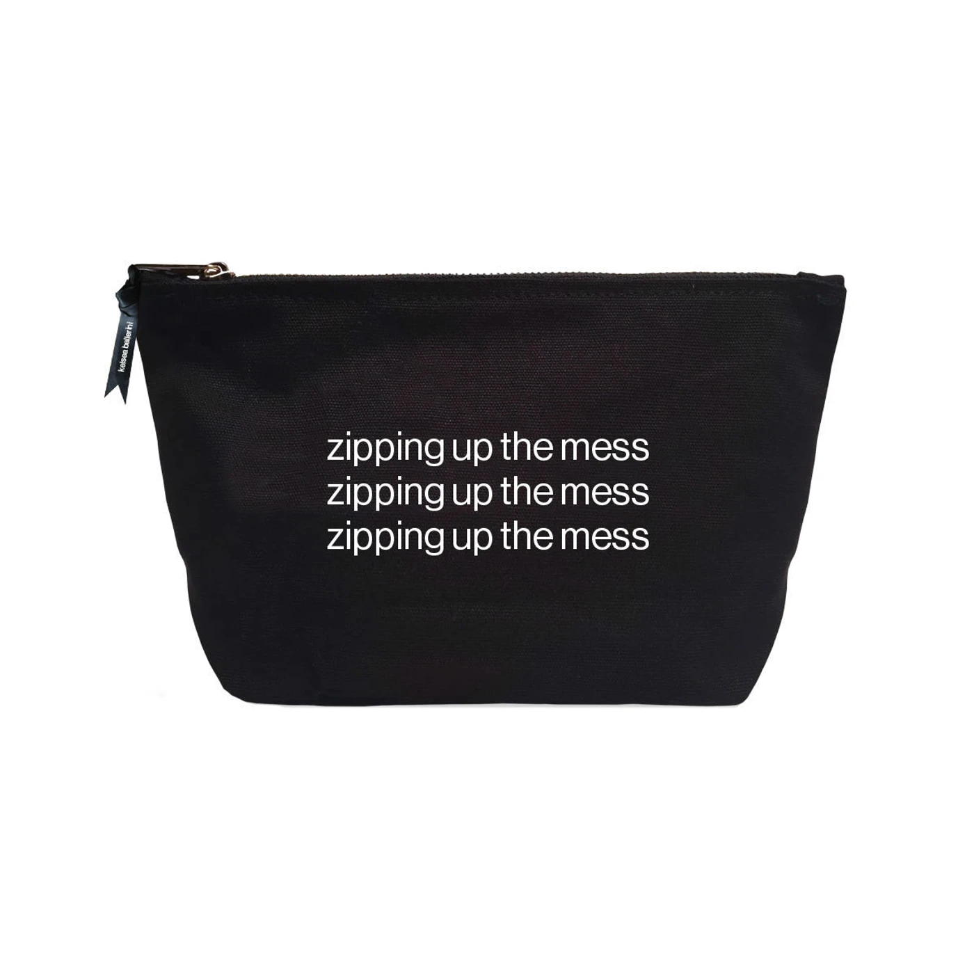 Kelsea Ballerini Zipping Up the Mess Makeup Bag