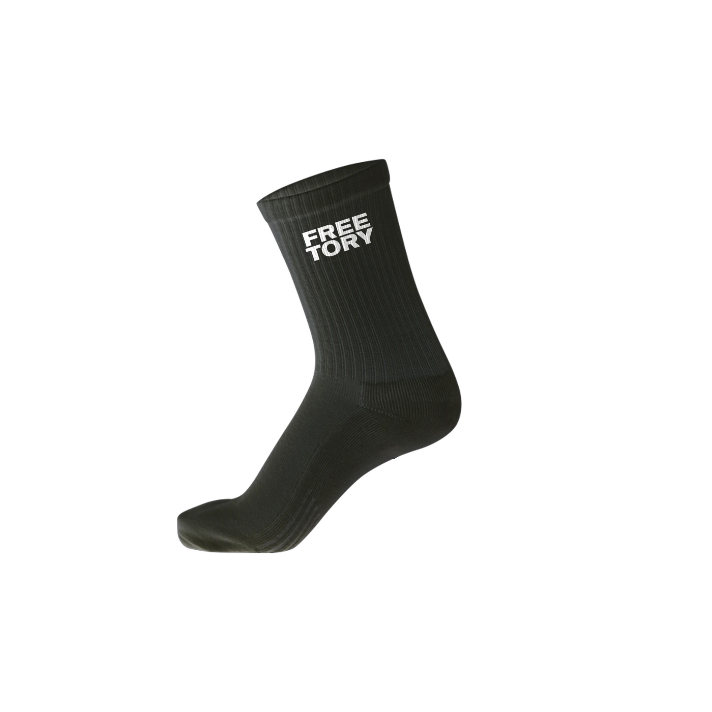Tory Lanez Free Tory Crew Socks (black / white)