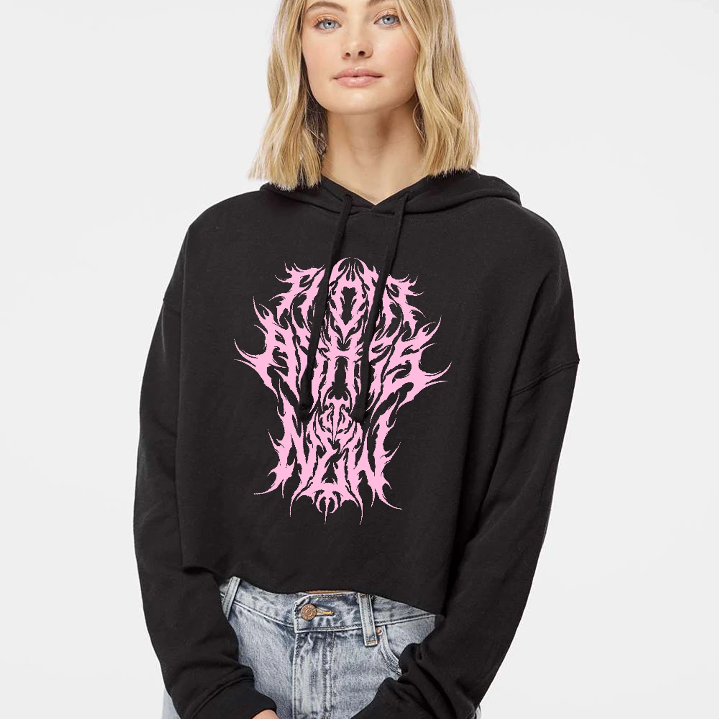 From Ashes to New Death Metal Crop Hoodie