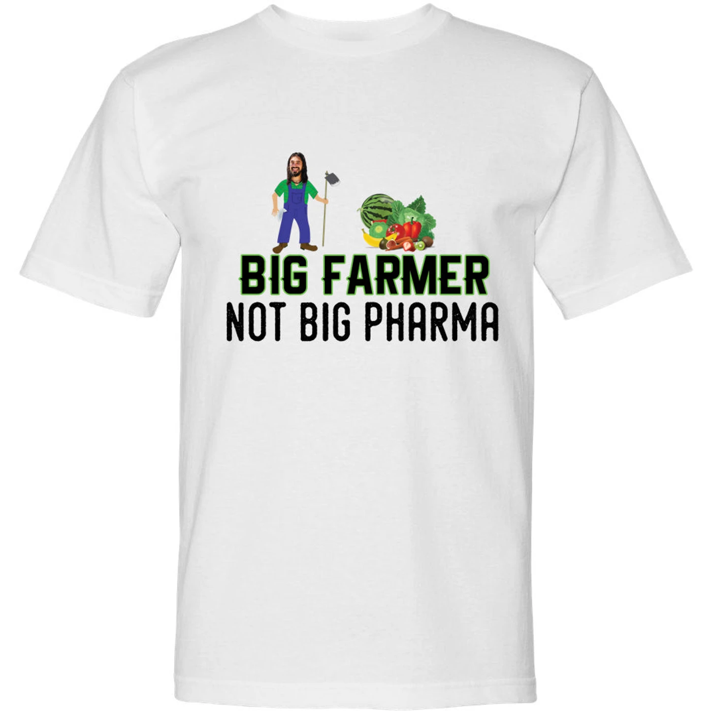 An0maly Big Farmer Not Big Pharma - Made In USA T-Shirt