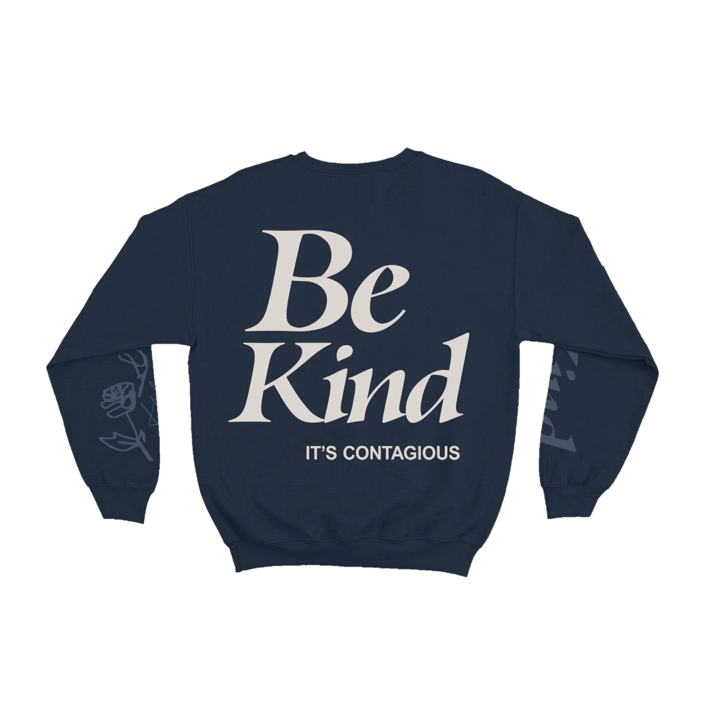 Harry Hudson BE KIND CREWNECK NAVY