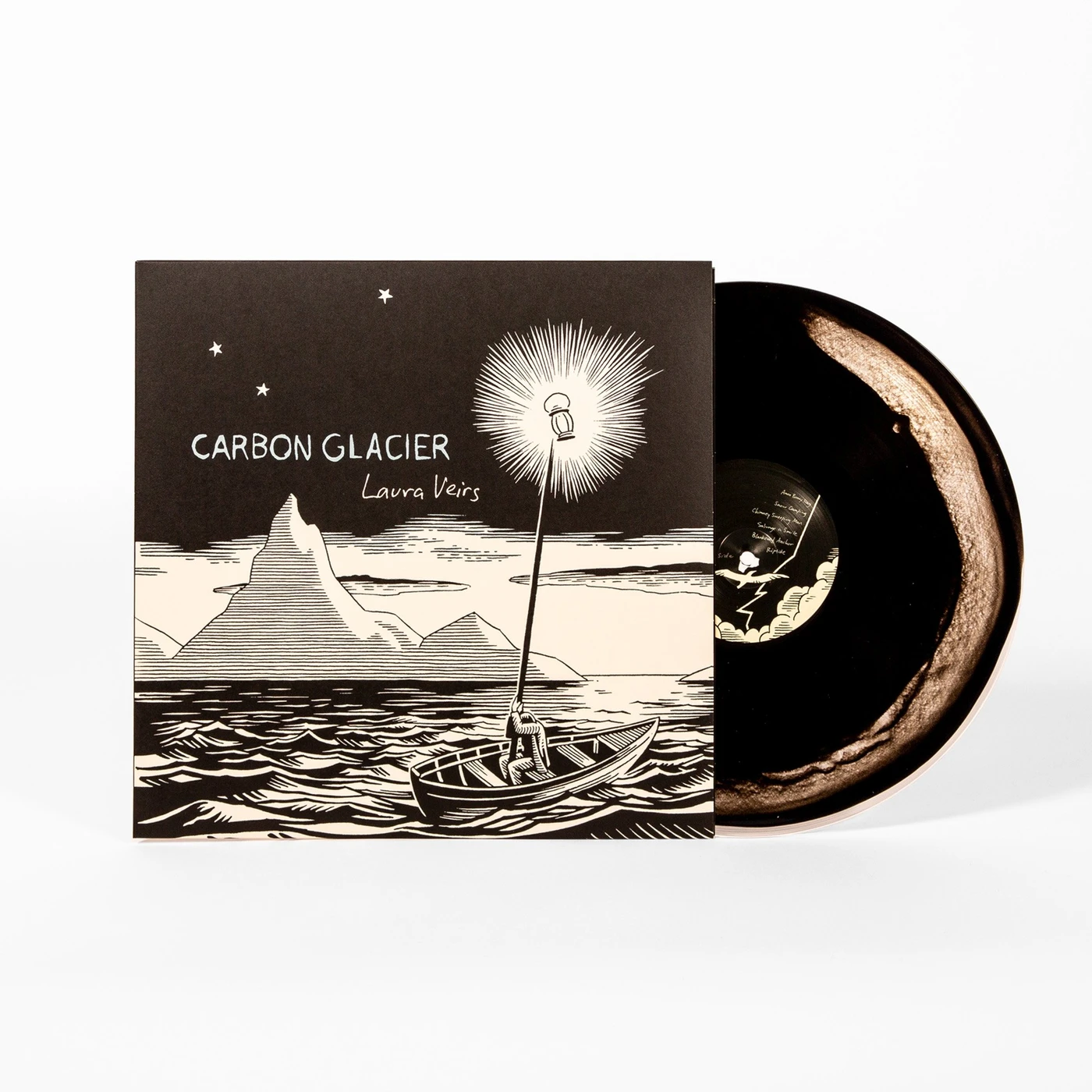 Laura Veirs Carbon Glacier LP (Limited Edition Clear & Black Swirl Vinyl)