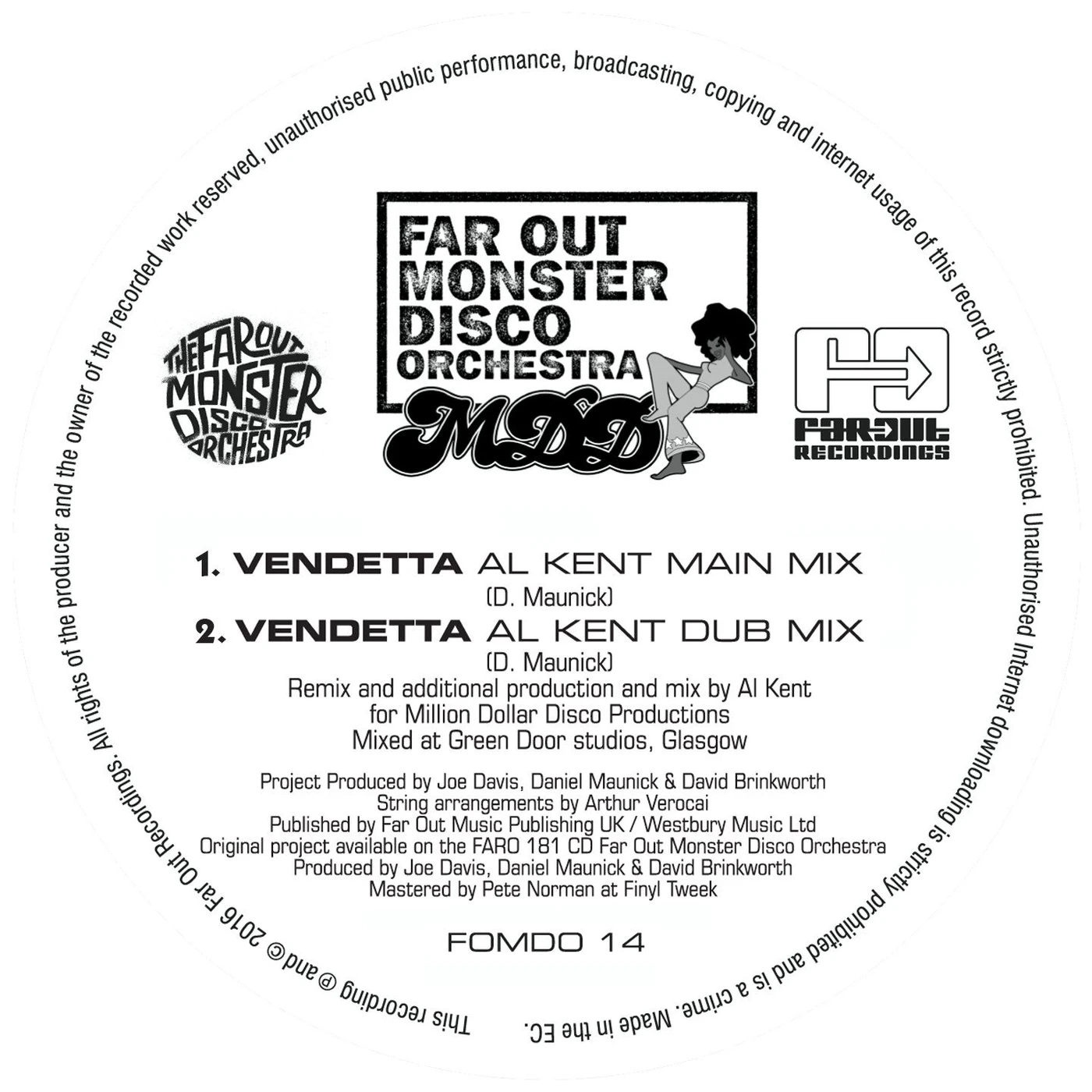 The Far Out Monster Disco Orchestra Vendetta (Al Kent Remix) [2017]