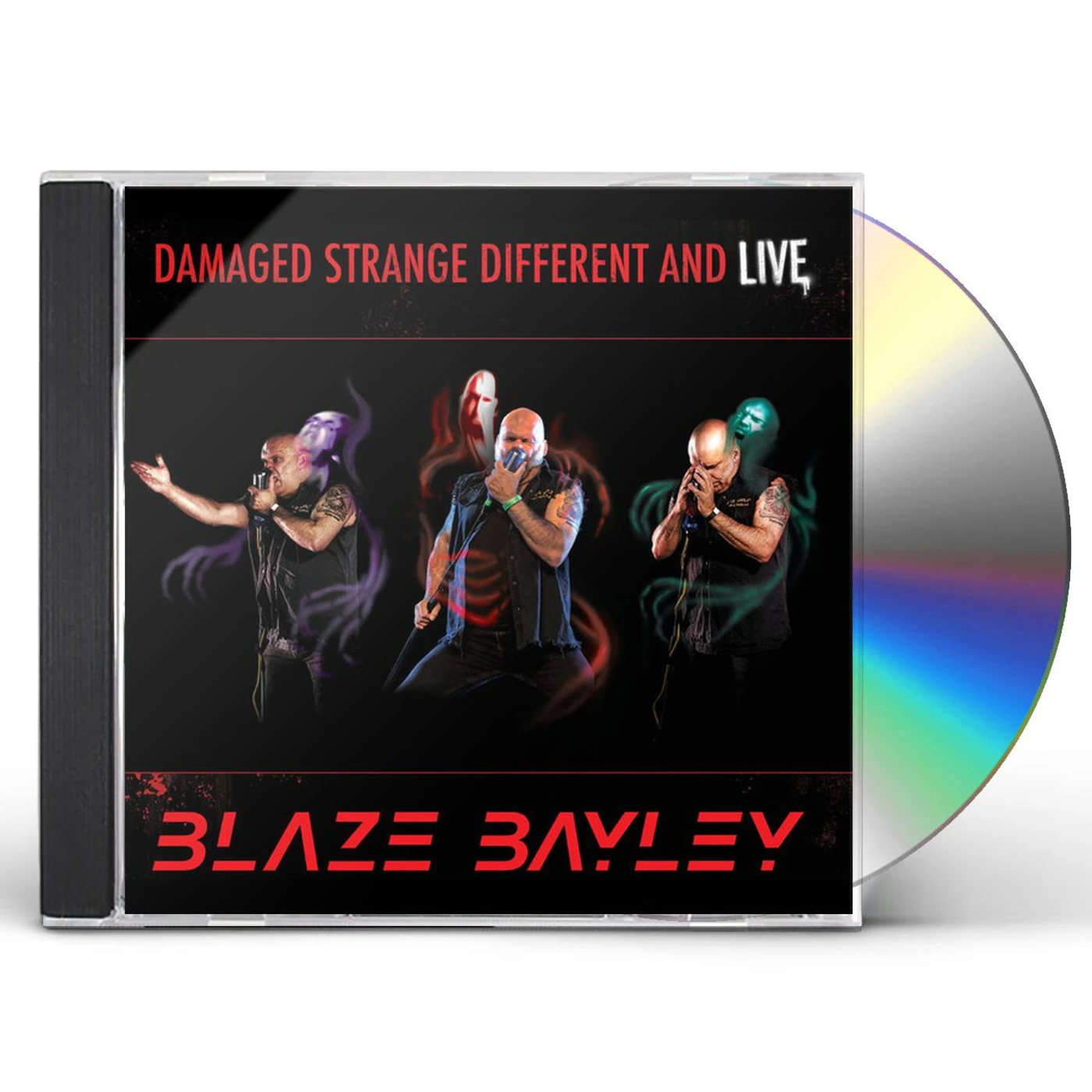 Blaze Bayley DAMAGED STRANGE DIFFERENT & LIVE CD