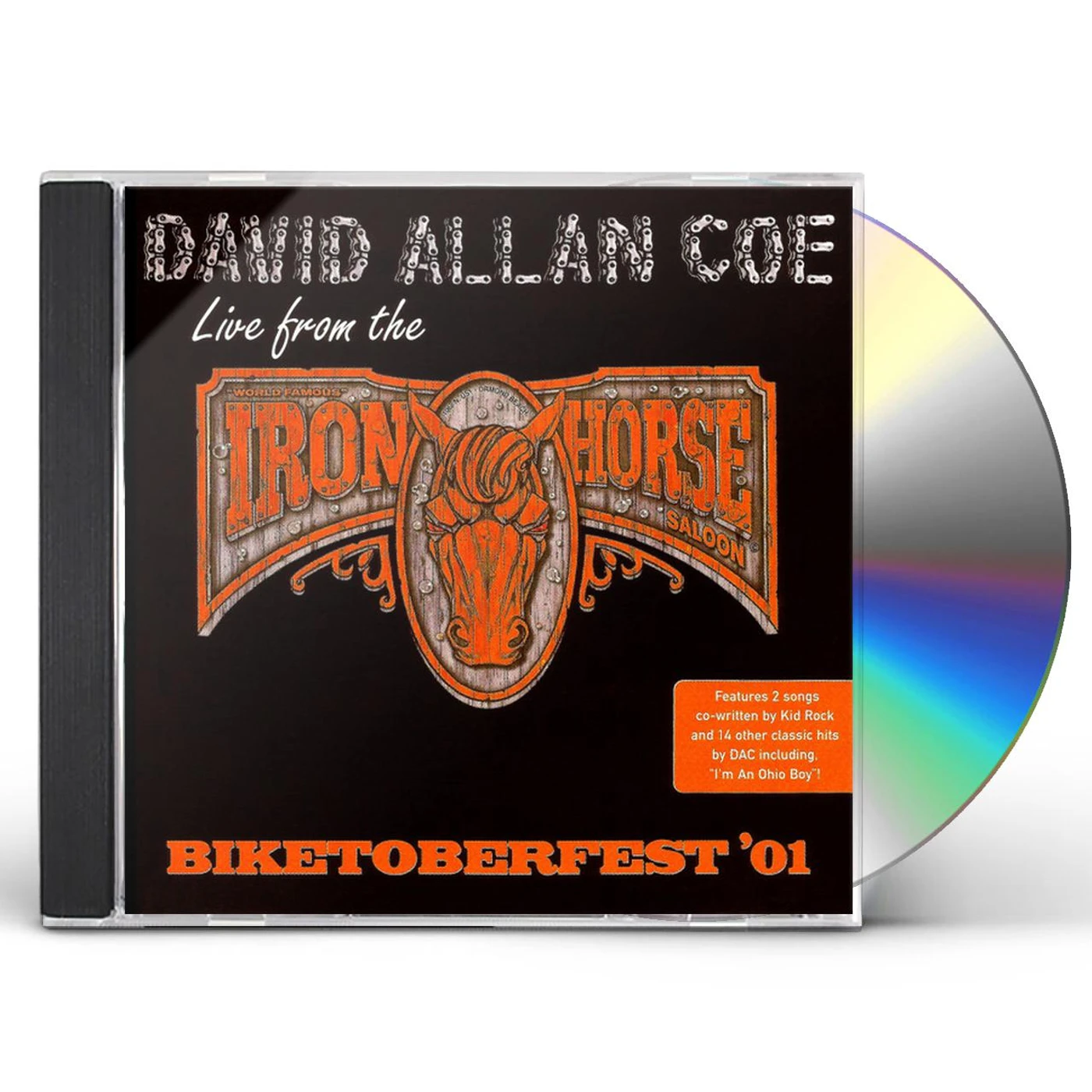 David Allan Coe LIVE FROM THE IRON HORSE SALOON - BIKETOBERFEST 01 CD