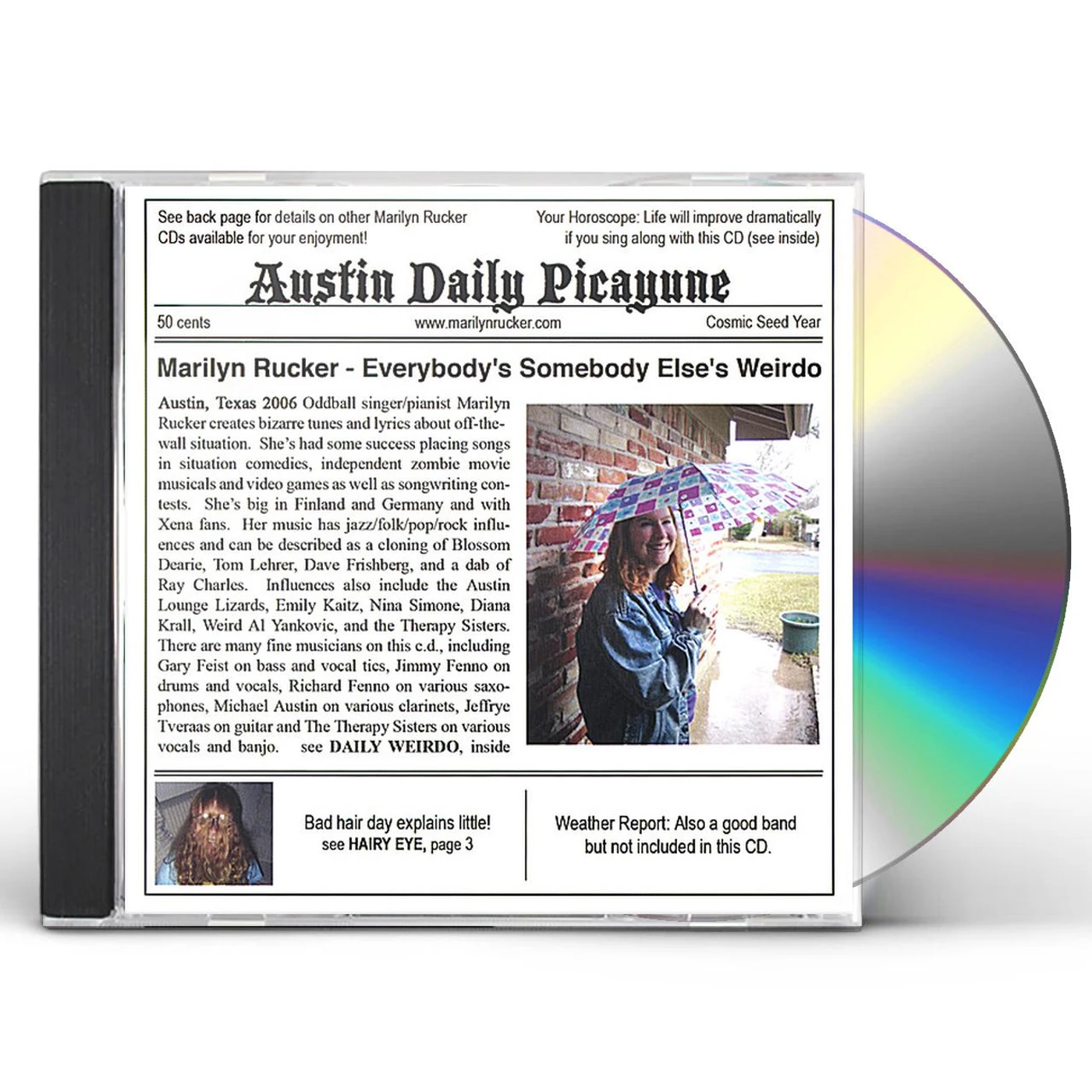 Marilyn Rucker EVERYBODY'S SOMEBODY ELSE'S WEIRDO CD