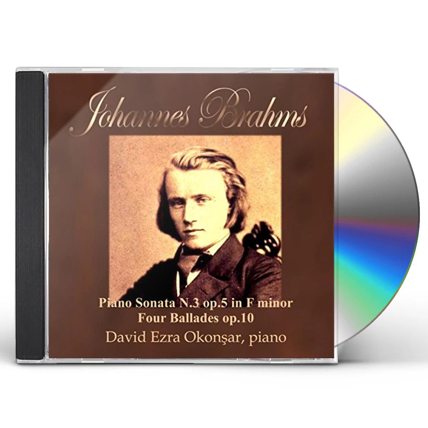 David Ezra Okonsar YOUNG BRAHMS: PIANO SONATA NO 3 OP 5 CD