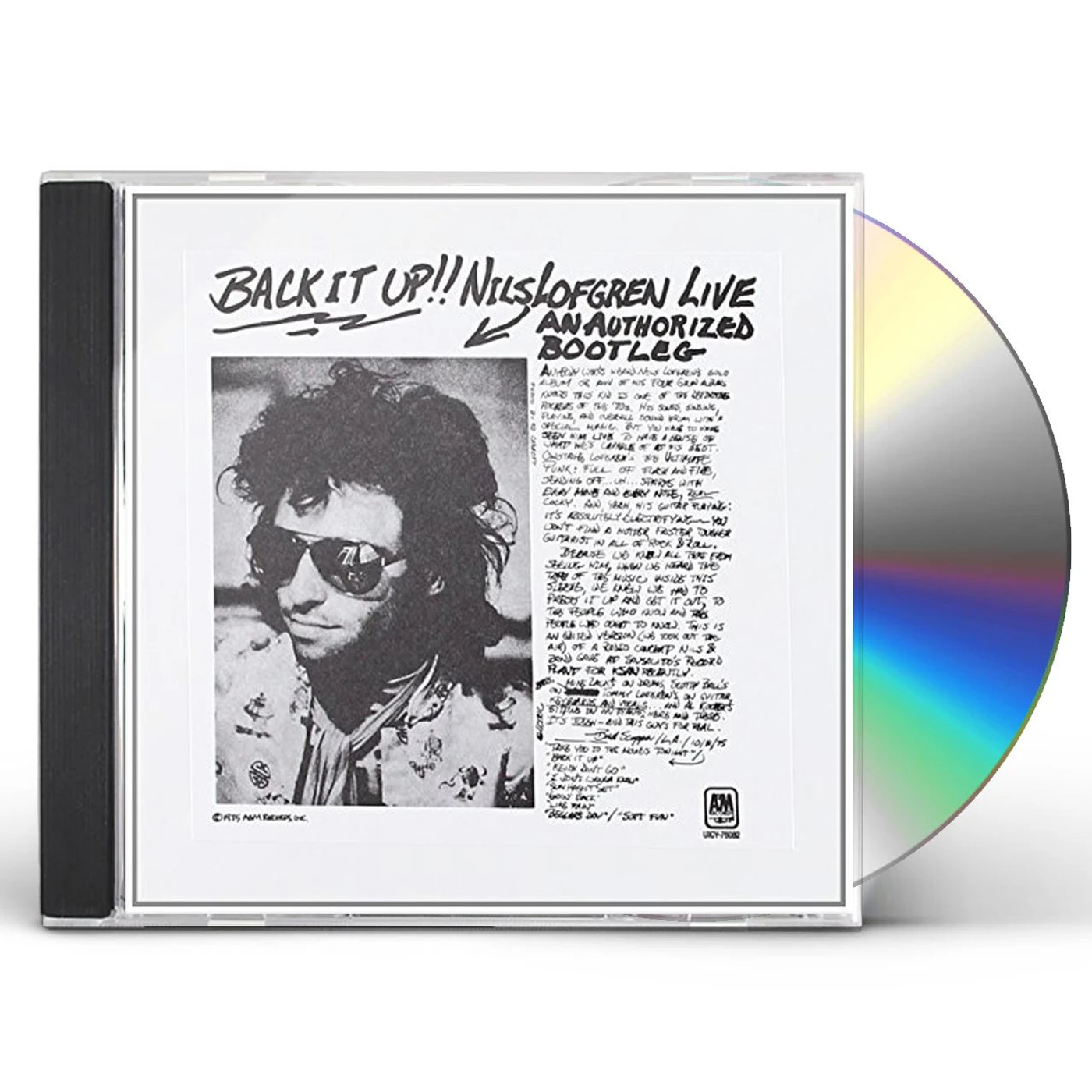 BACK IT UP!! NILS LOFGREN LIVE CD