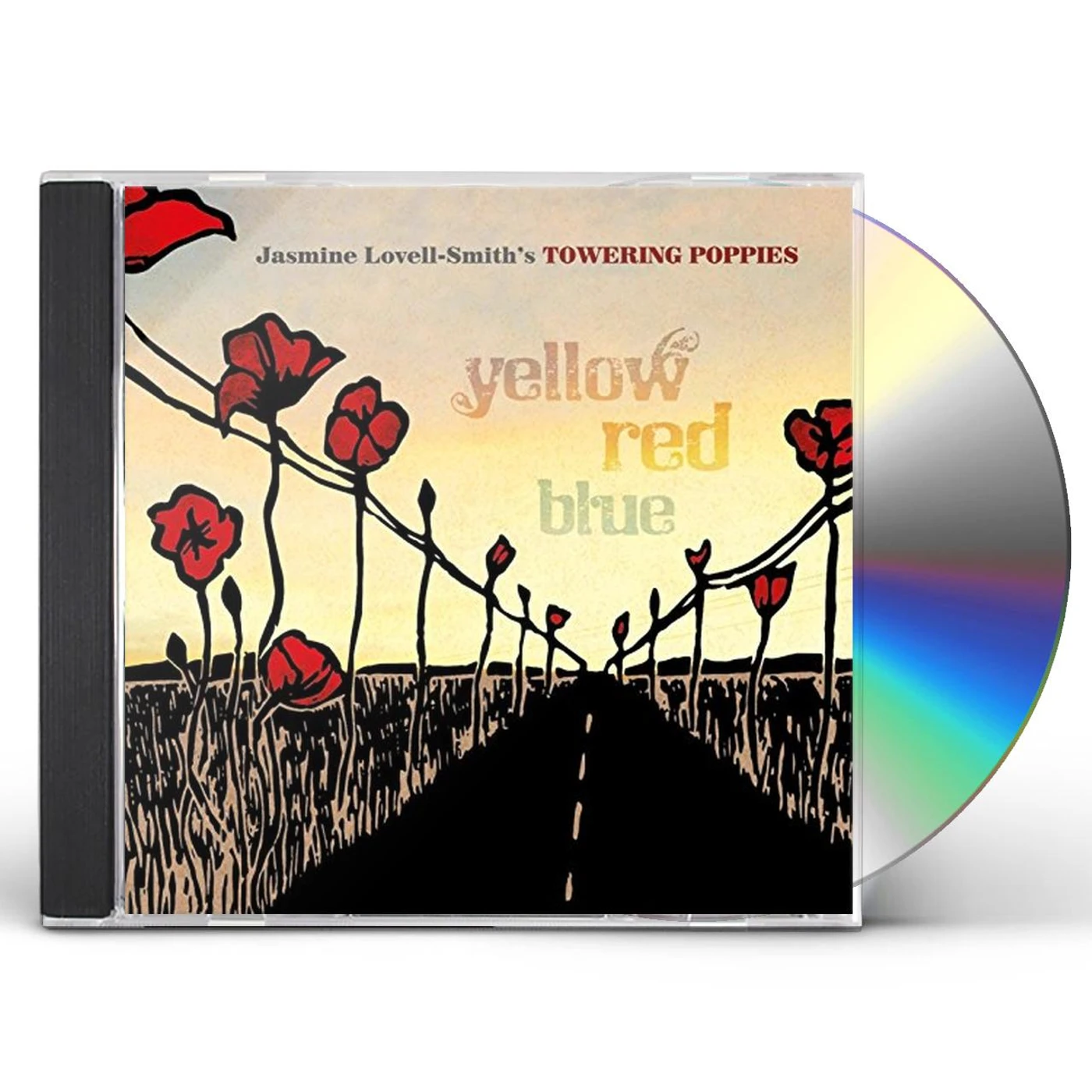 Jasmine Lovell-Smith's Towering Poppies YELLOW RED BLUE CD