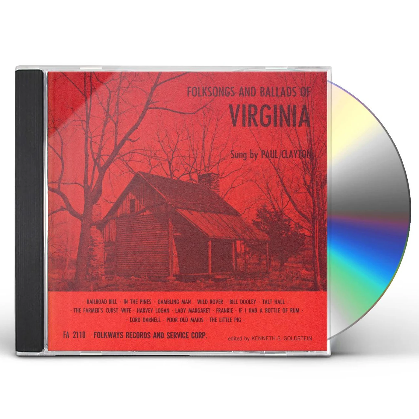 Paul Clayton FOLKSONGS AND BALLADS OF VIRGINIA CD