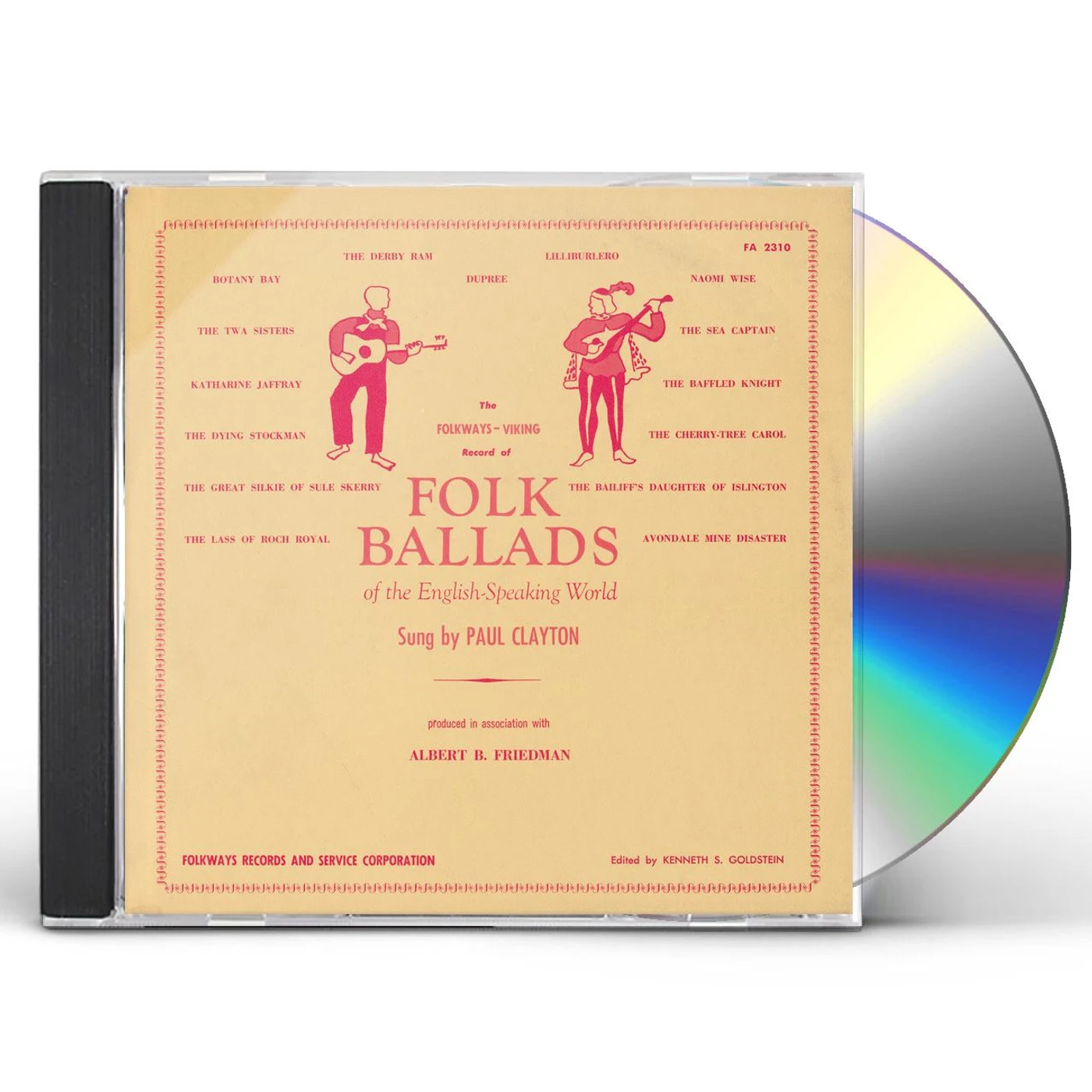 Paul Clayton FOLK BALLADS OF THE ENGLISH-SPEAKING WORLD CD