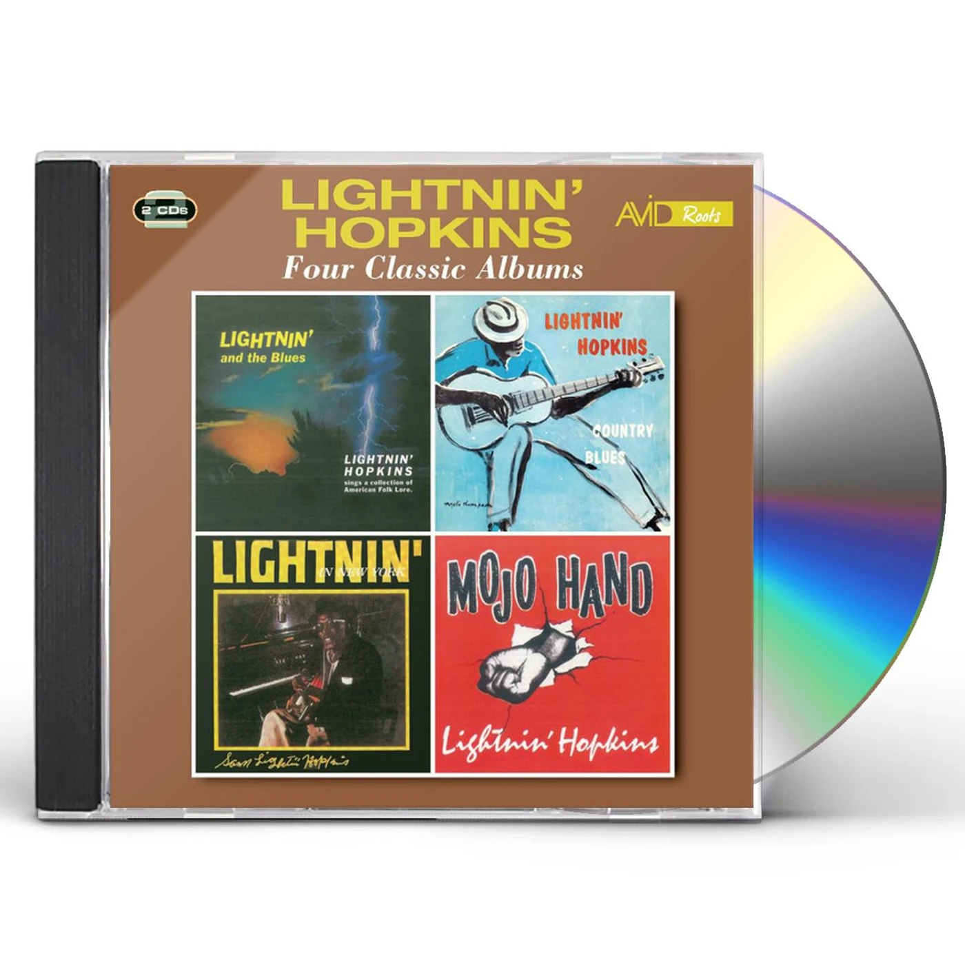 Lightnin' Hopkins 4 CLASSIC ALBUMS (LIGHTNIN & THE BLUES / COUNTRY BLUES / LIGHTNIN IN NEW YORK / MOJO HAND) CD