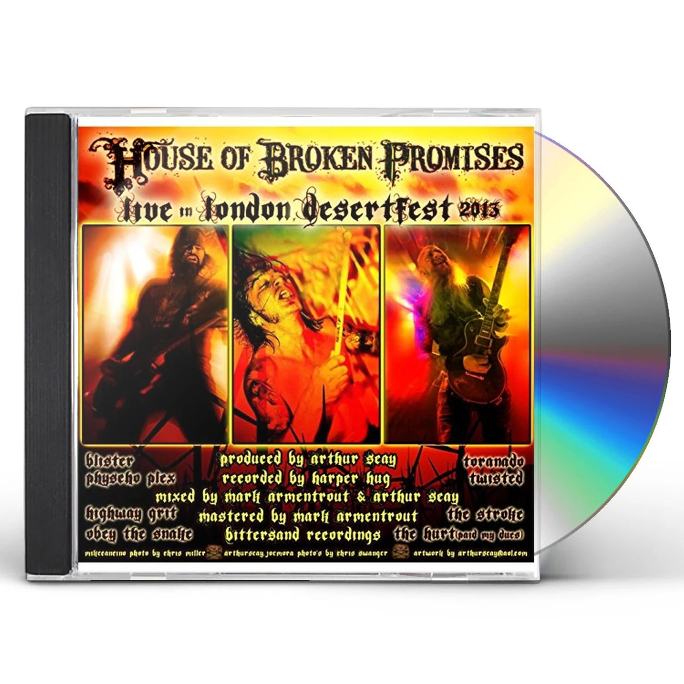 HOUSE OF BROKEN PROMISES LIVE DESERT FEST 2013 CD