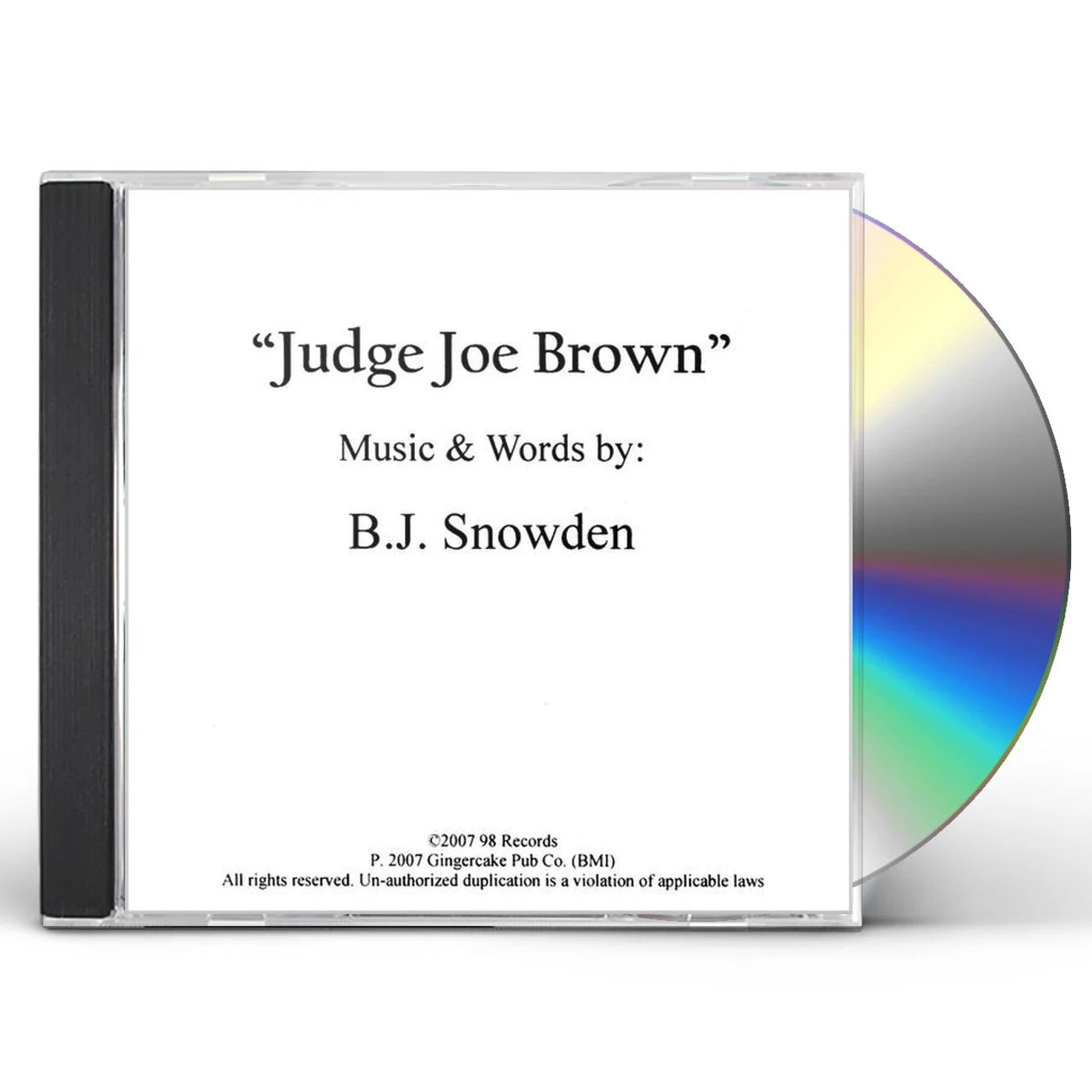 B.J. Snowden JUDGE JOE BROWN CD