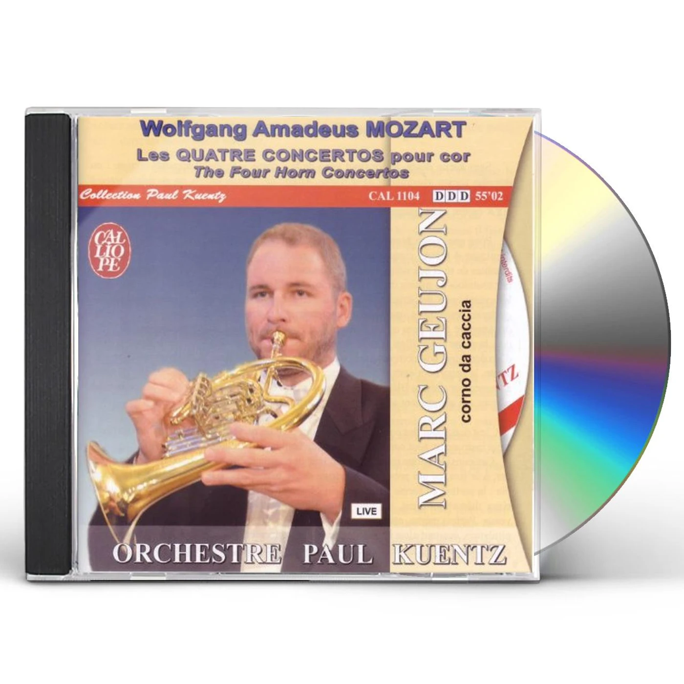 Wolfgang Amadeus Mozart FOUR CONS FOR HORN CD
