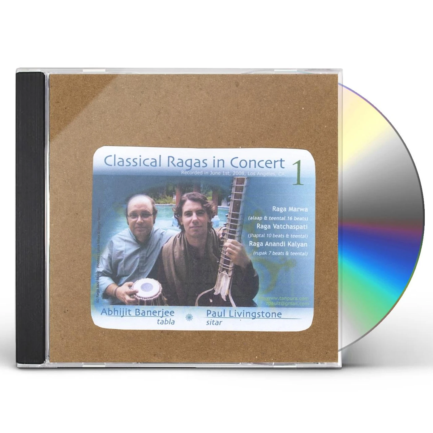 Paul Livingstone CLASSICAL RAGAS IN CONCERT 1 CD