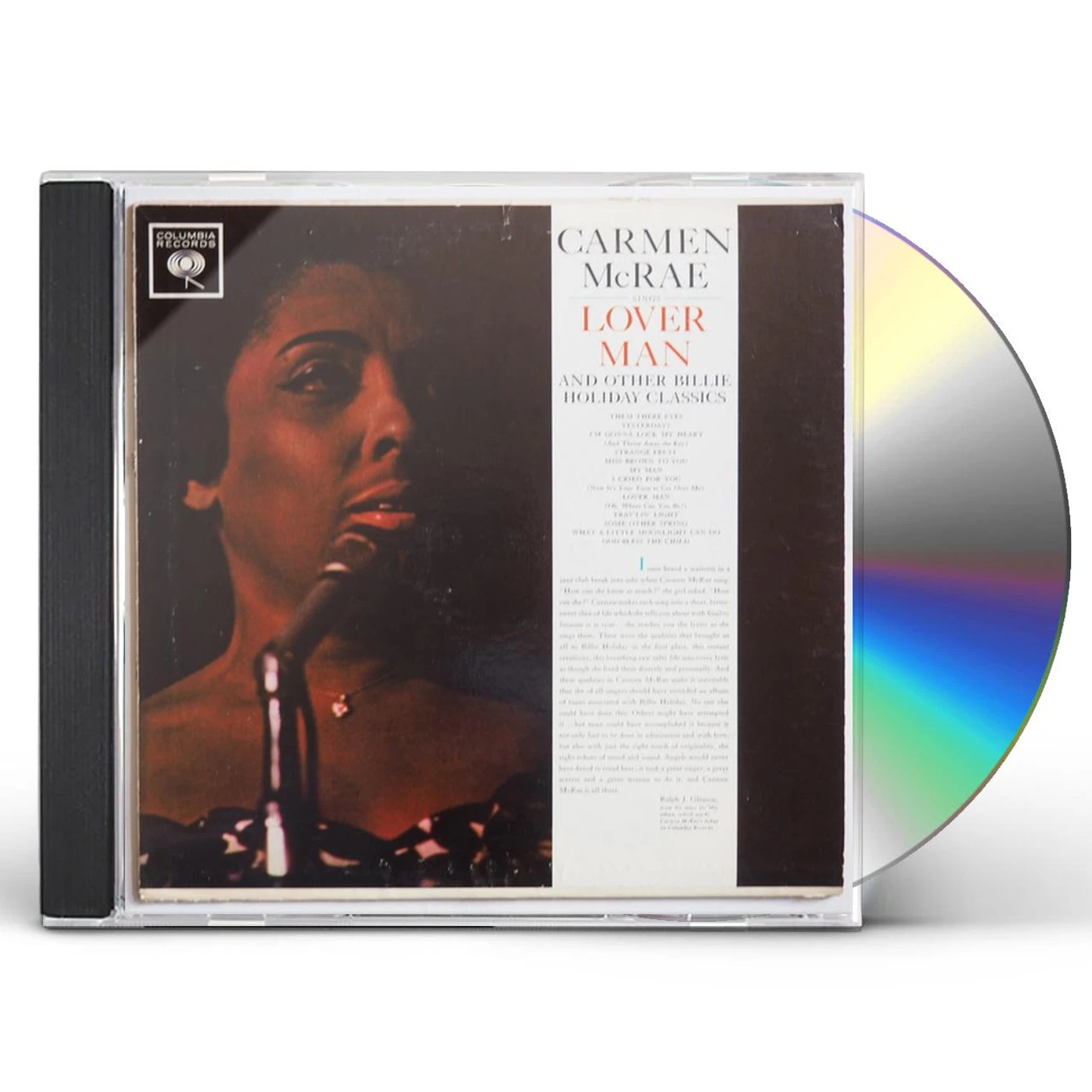 Carmen McRae SINGS LOVER MAN & OTHER BILLIE HOLIDAY CLASSICS CD