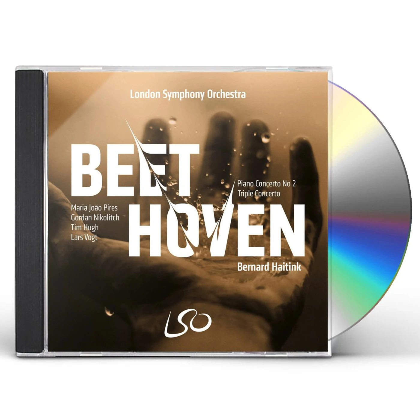 Maria João Pires BEETHOVEN: PIANO CONCERTO NO.2 TRIPLE CONCERTO CD