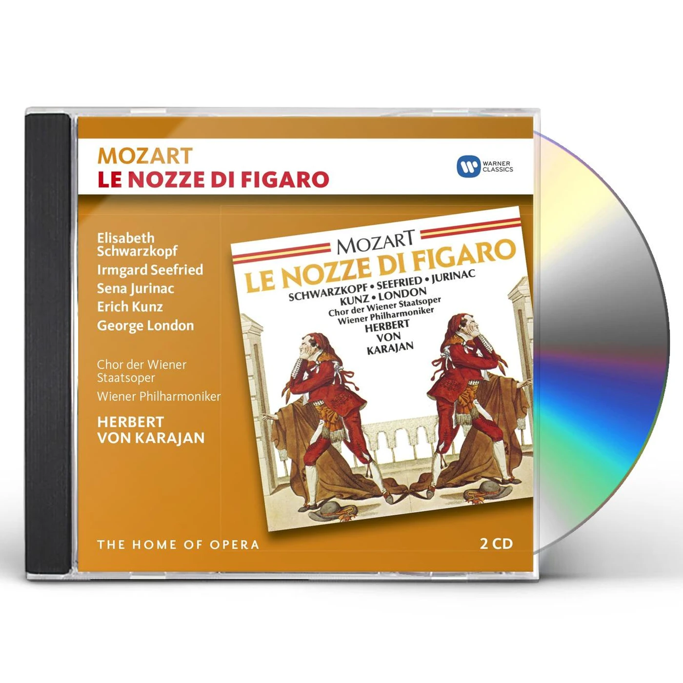 MOZART / HERBERT VON KARAJAN LE NOZZE DI FIGARO CD