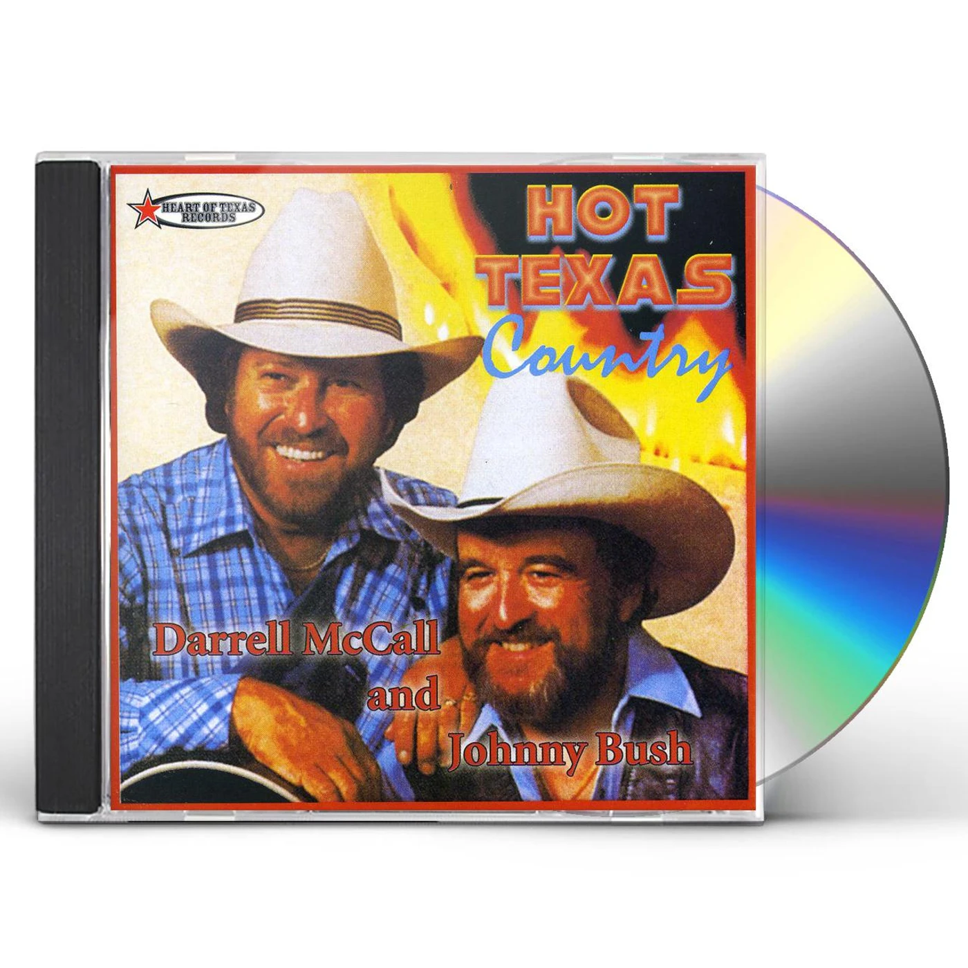 Darrell McCall & Johnny Bush HOT TEXAS COUNTRY CD